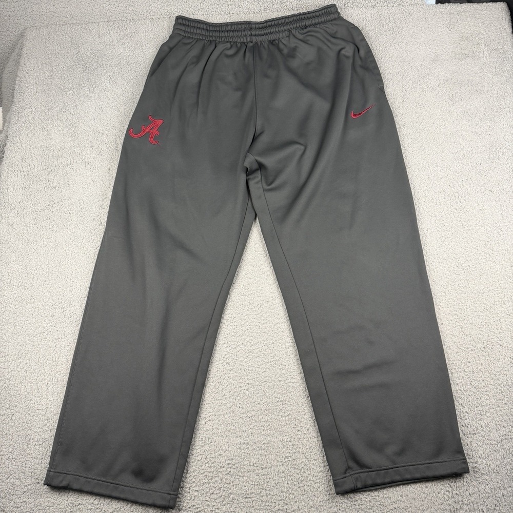 Nike Alabama Pants Mens 2XL Black Red Therma Fit Crimson Tide